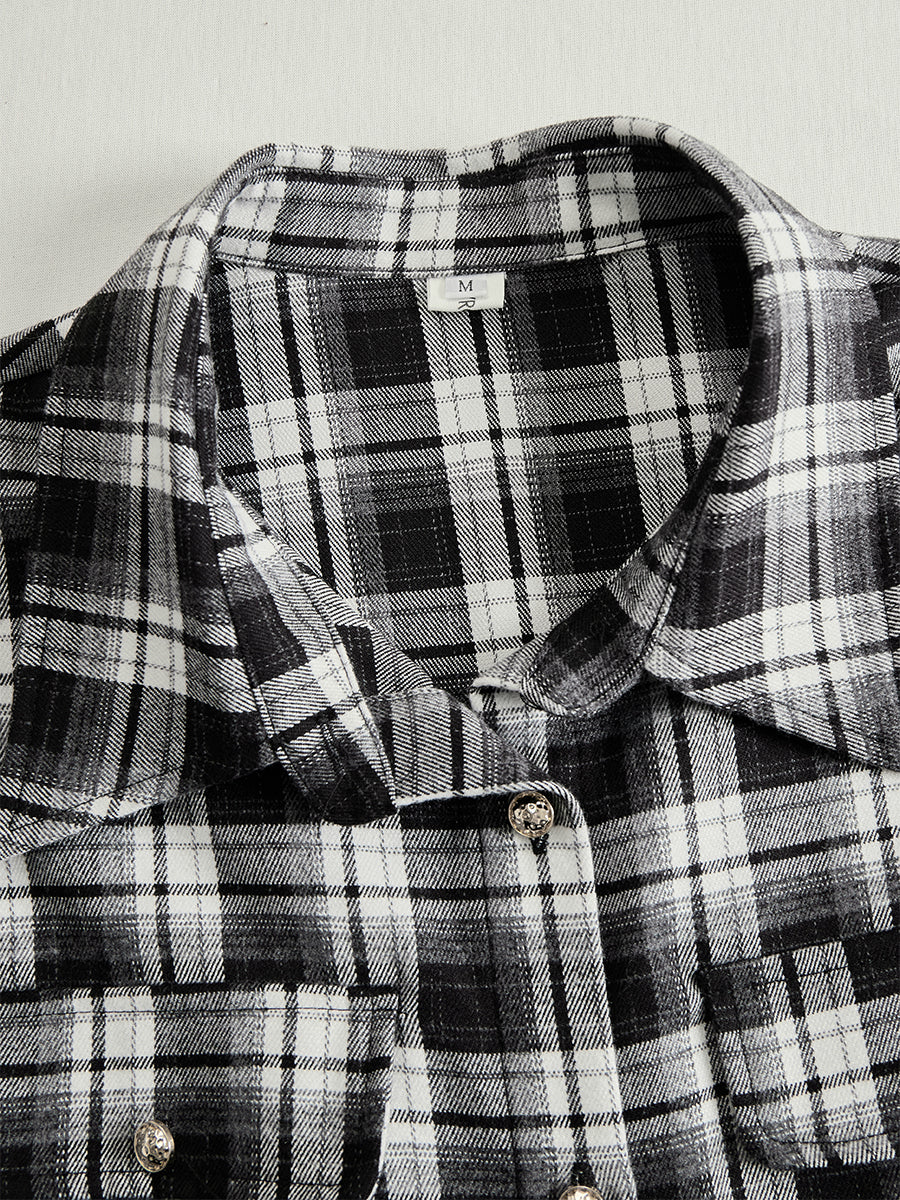 Livia – sukienka maxi w kratę