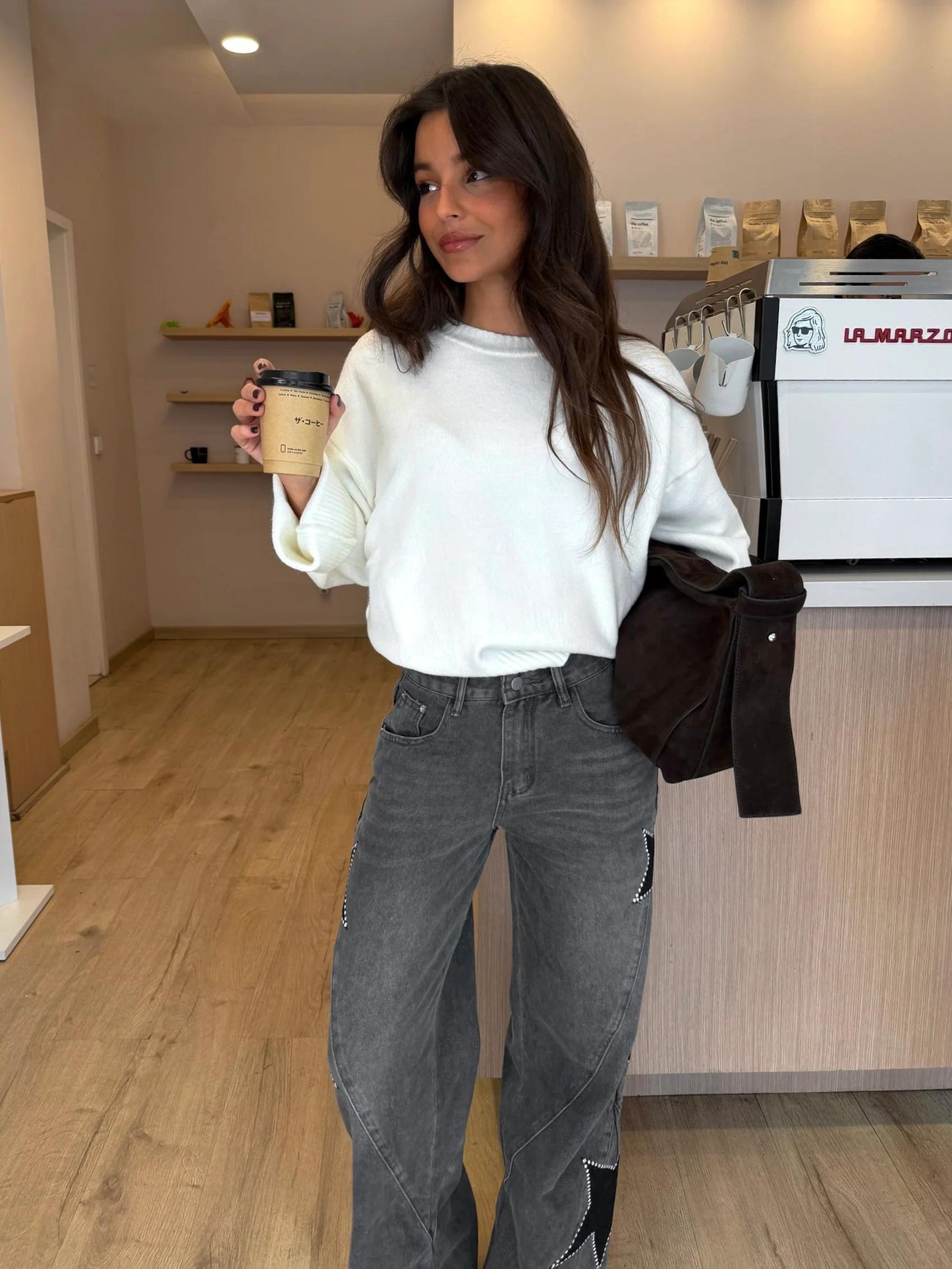 Maja – jeansy z gwiazdami