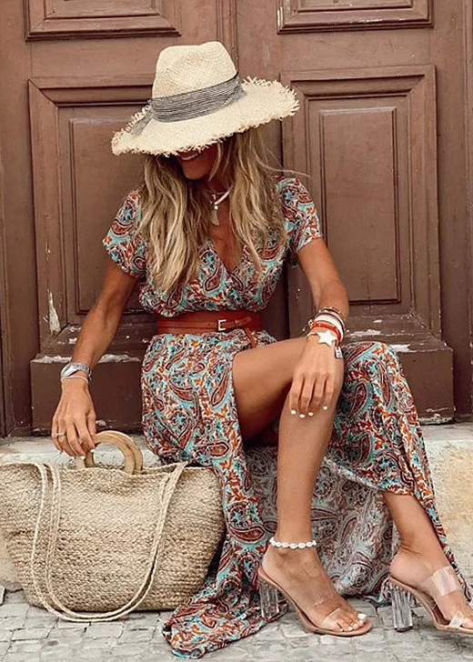 Sybella – Zwiewna maxi sukienka boho