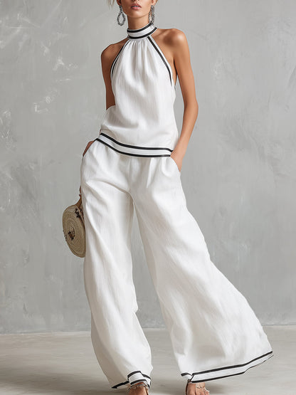 Kalina – minimalistyczny zestaw halter elegancki