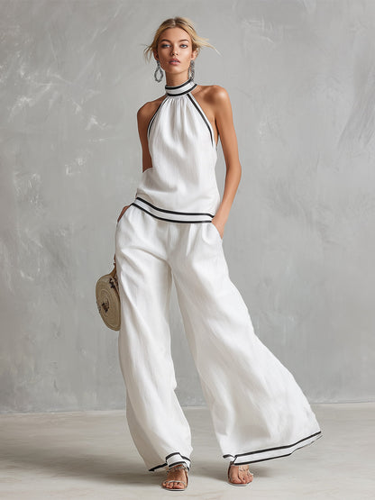 Kalina – minimalistyczny zestaw halter elegancki