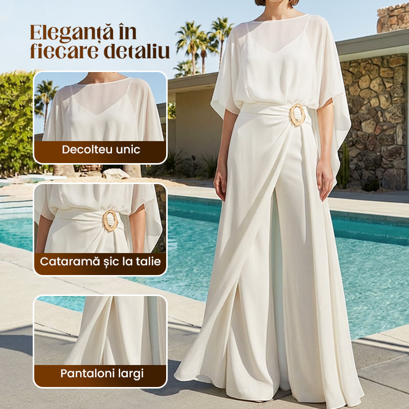 ✨Elegancki zestaw dla kobiet z kombinezonem i przezroczystym kimonem⭐