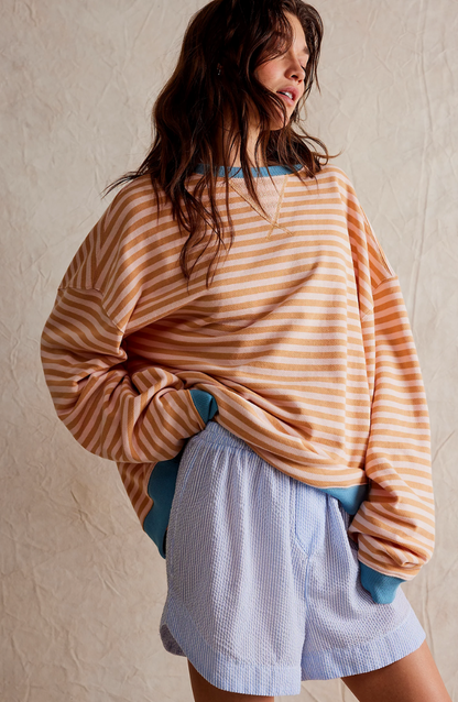 Mana | Pasiasty Oversize'owy Sweter