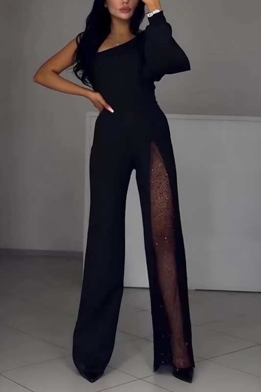 Ines - elegancki kombinezon asymetryczny