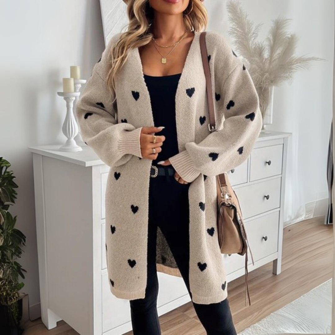 Julia | Kardigan w serca