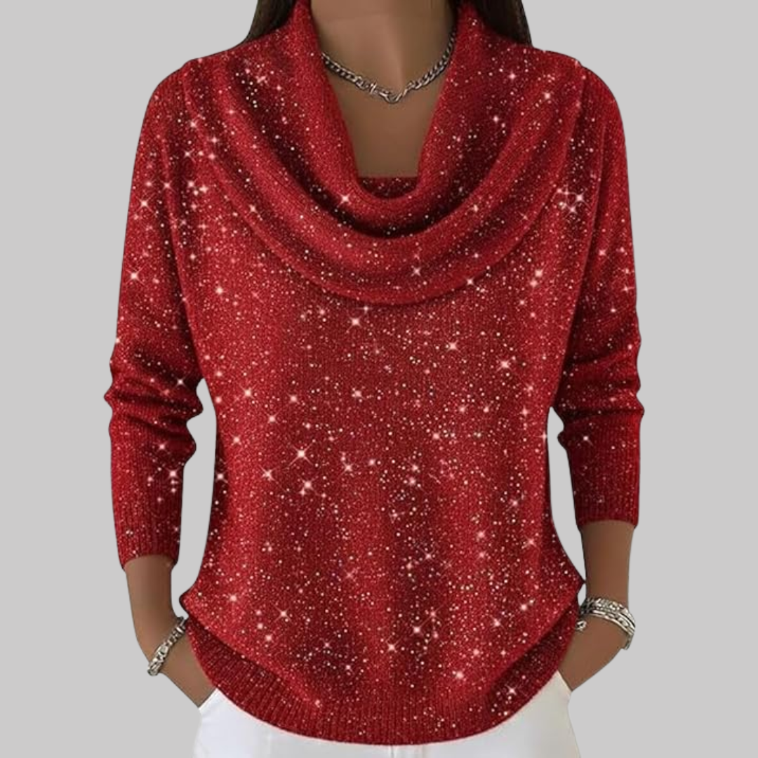 Ruby™ | Sweter z miękkim kołnierzem