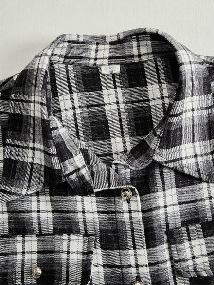 Livia – sukienka maxi w kratę