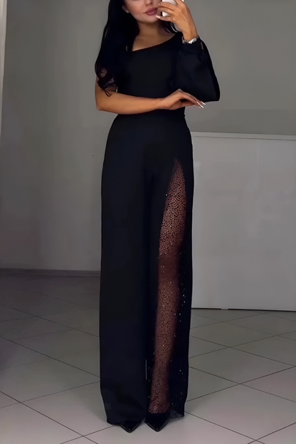 Ines - elegancki kombinezon asymetryczny
