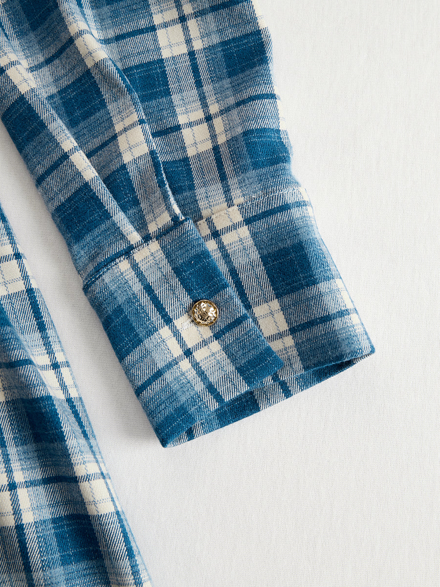 Livia – sukienka maxi w kratę