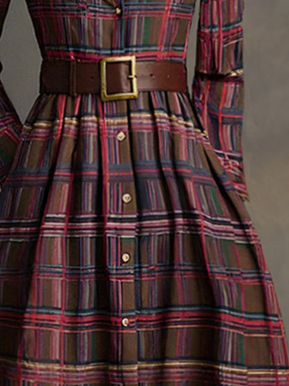 Livia – sukienka maxi w kratę