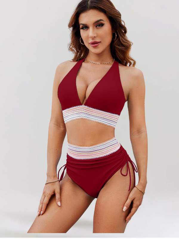 Lidia – Zestaw Bikini z Kontrolą Brzucha i Wysokim Stanem | 1+1 GRATIS