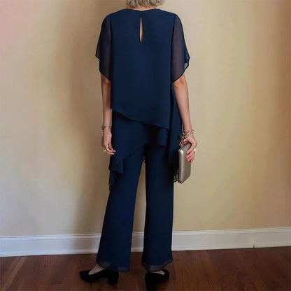 💝Letnia moda Chiffon dla pań Plus Size zestaw dwóch części