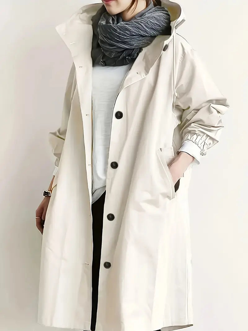 Lilia™ | Płaszcz Trench z Kapturem