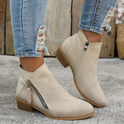 Inessa – Skórzane buty ortopedyczne za kostkę