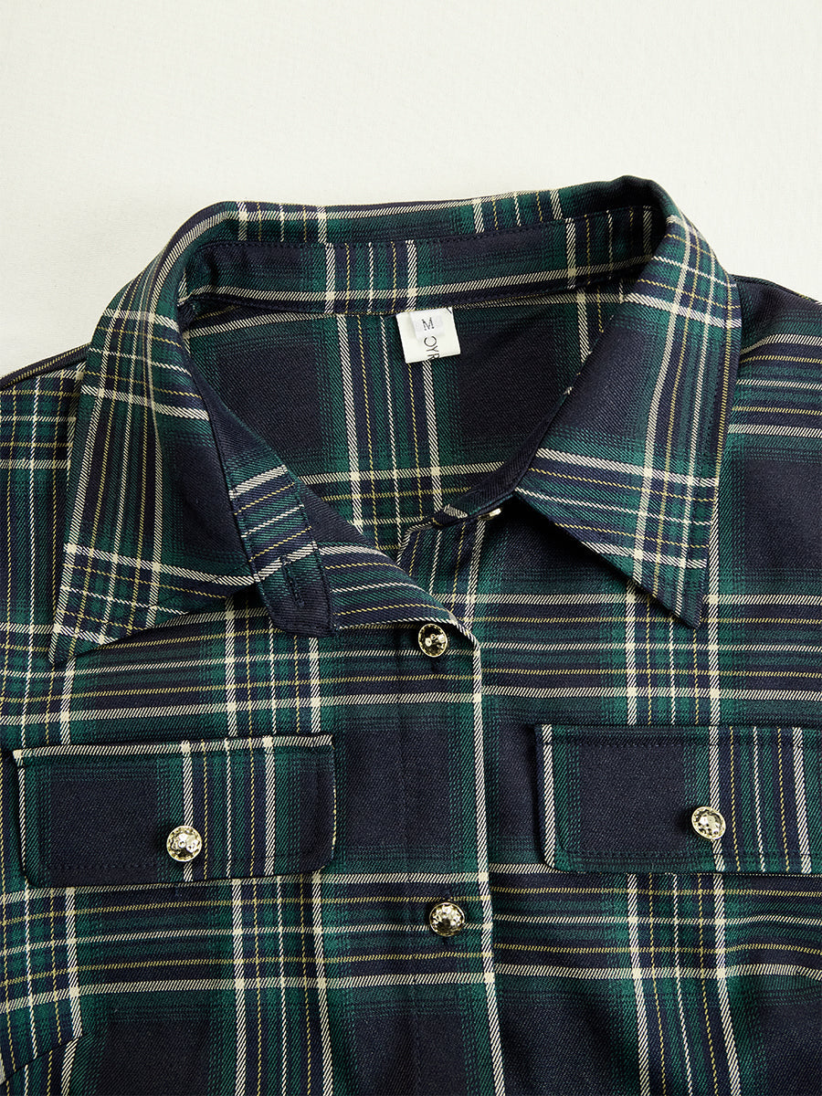 Livia – sukienka maxi w kratę