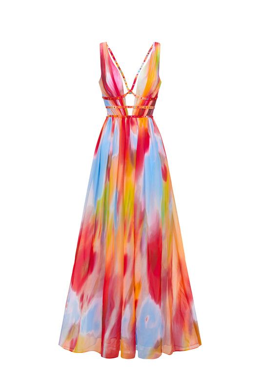 Ewelina – sukienka maxi print