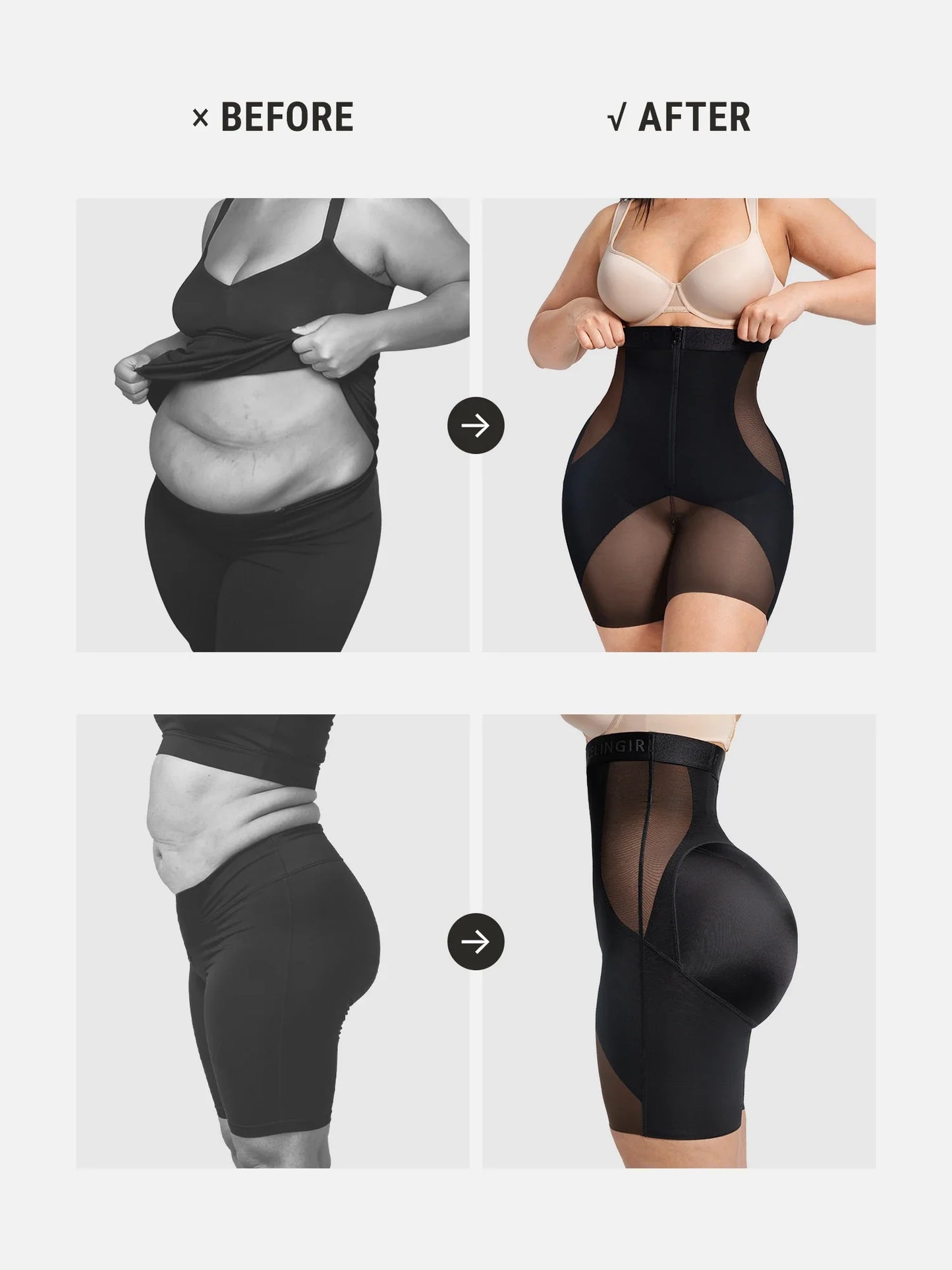 Spodenki modelujące brzuch i pośladki Feelgirl FeelXpert™ | 1+1 GRATIS