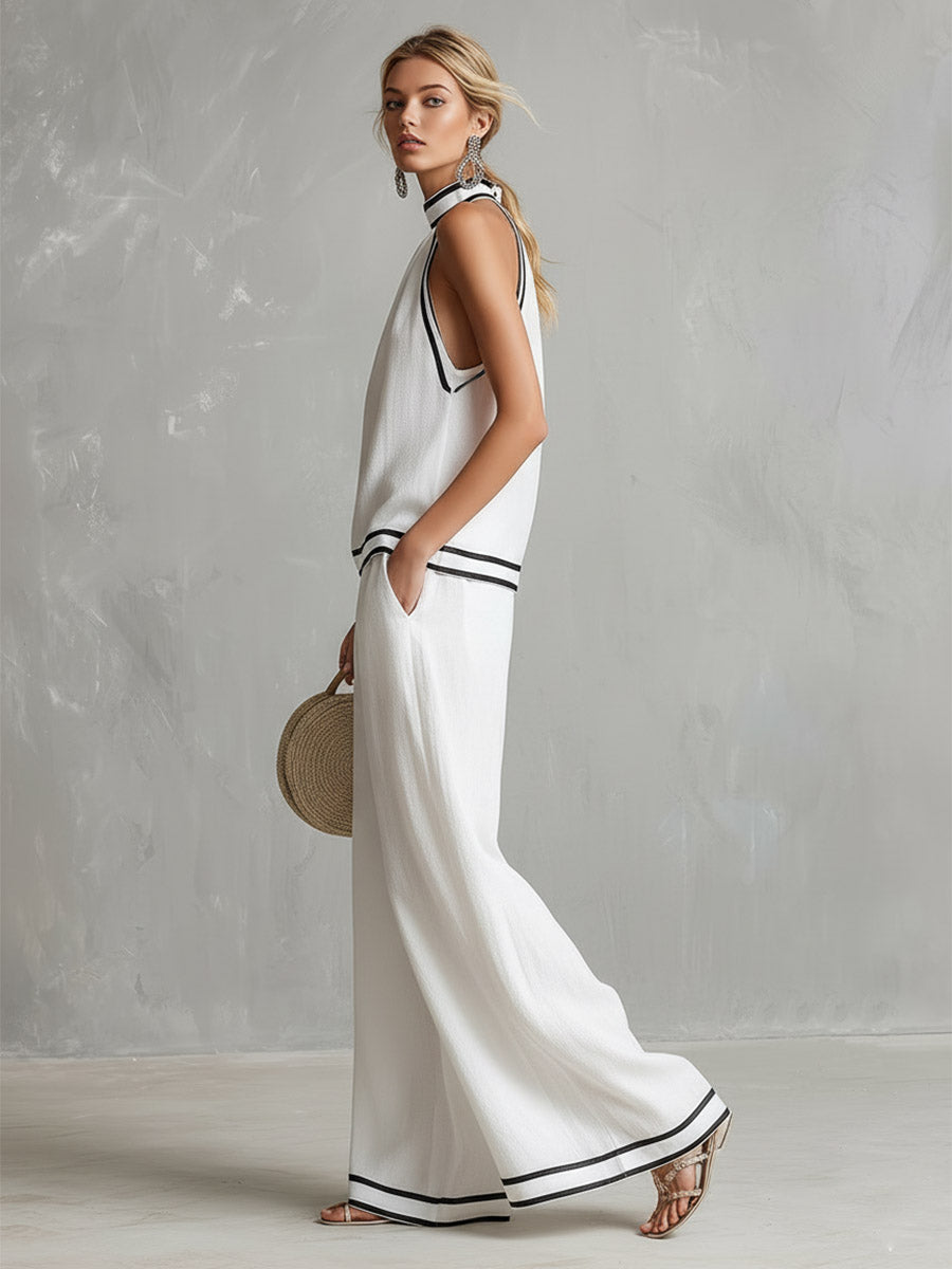 Kalina – minimalistyczny zestaw halter elegancki