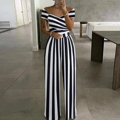 Calviera – elegancki kombinezon off-shoulder