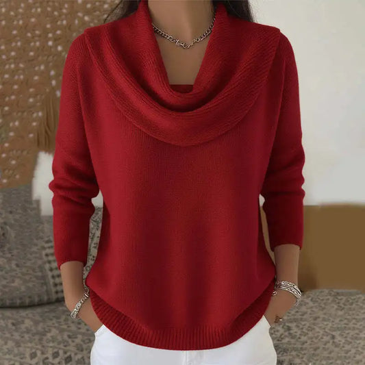 Ruby™ | Sweter z miękkim kołnierzem