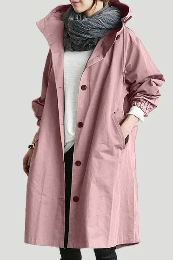 Lilia™ | Płaszcz Trench z Kapturem