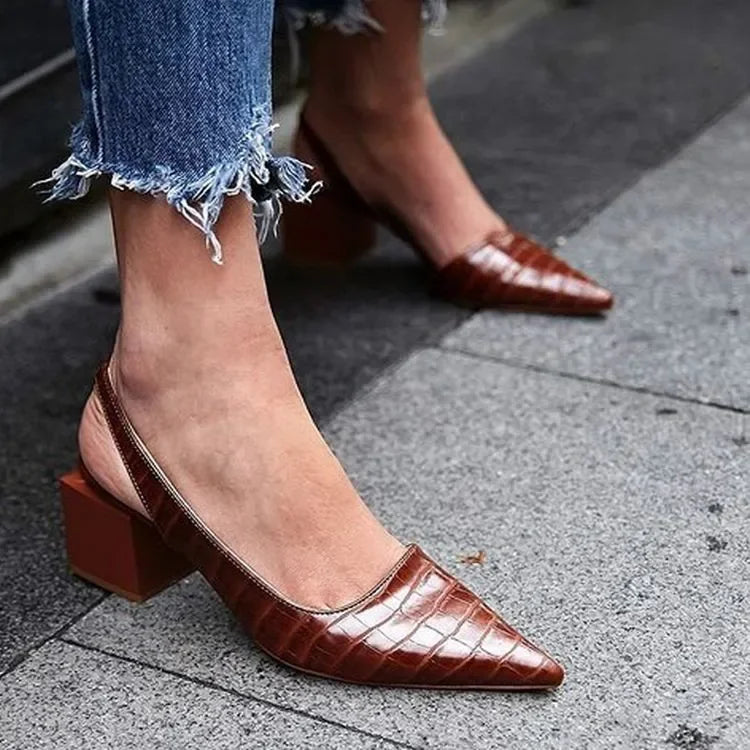 Caroline - Wygodne Slingback-Obcasy dla Kobiet