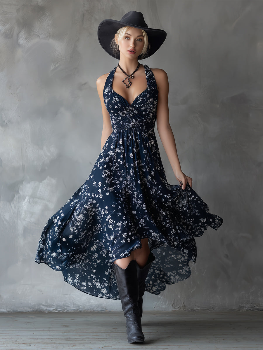 Elmira – sukienka maxi w kwiaty