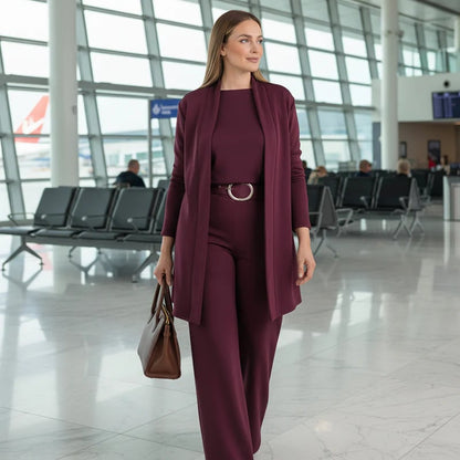 Renata – elegancki komplet trzyczęściowy wyszczuplający