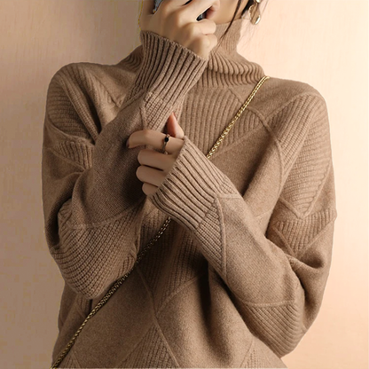 Marcelle | Gruby sweter z golfem
