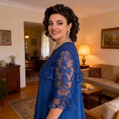 😍Sukienka koronkowa w warstwach „Sheer Breeze“👗