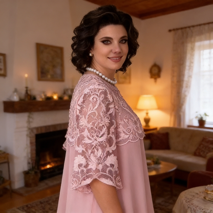 😍Sukienka koronkowa w warstwach „Sheer Breeze“👗