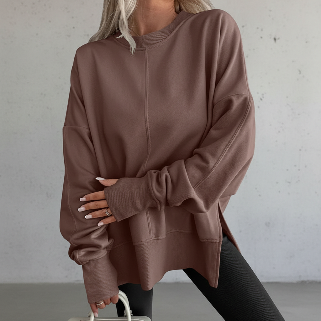 Gena™ | Wygodna, oversize bluza z długim rękawem