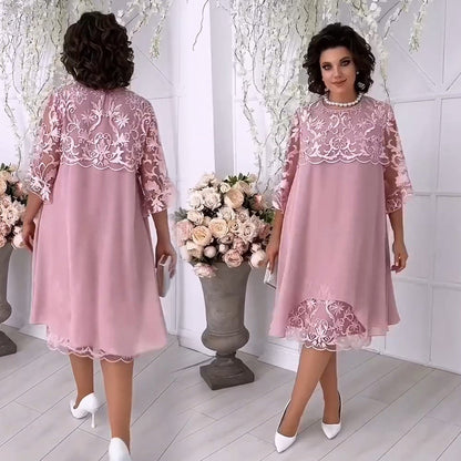 😍Sukienka koronkowa w warstwach „Sheer Breeze“👗