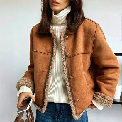 Żaneta – kurtka z obszyciem typu shearling